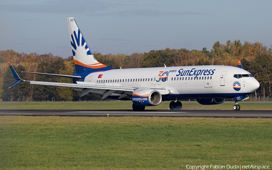 SunExpress Boeing 737-8HC (TC-SOC) | Photo 385074