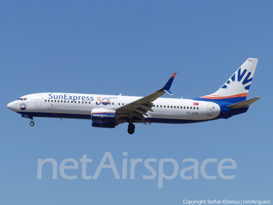 SunExpress Boeing 737-8HC (TC-SOD) | Photo 516678