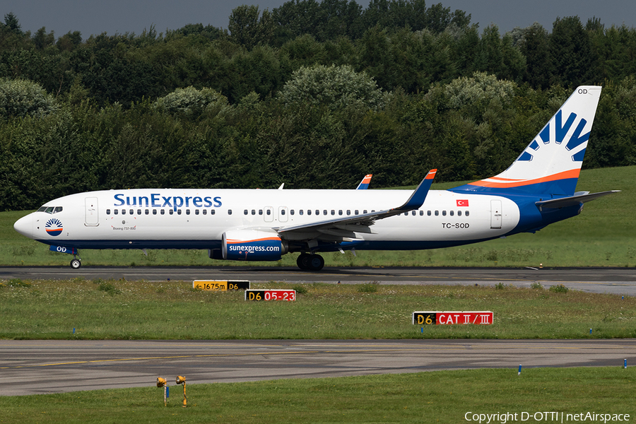 SunExpress Boeing 737-8HC (TC-SOD) | Photo 179241