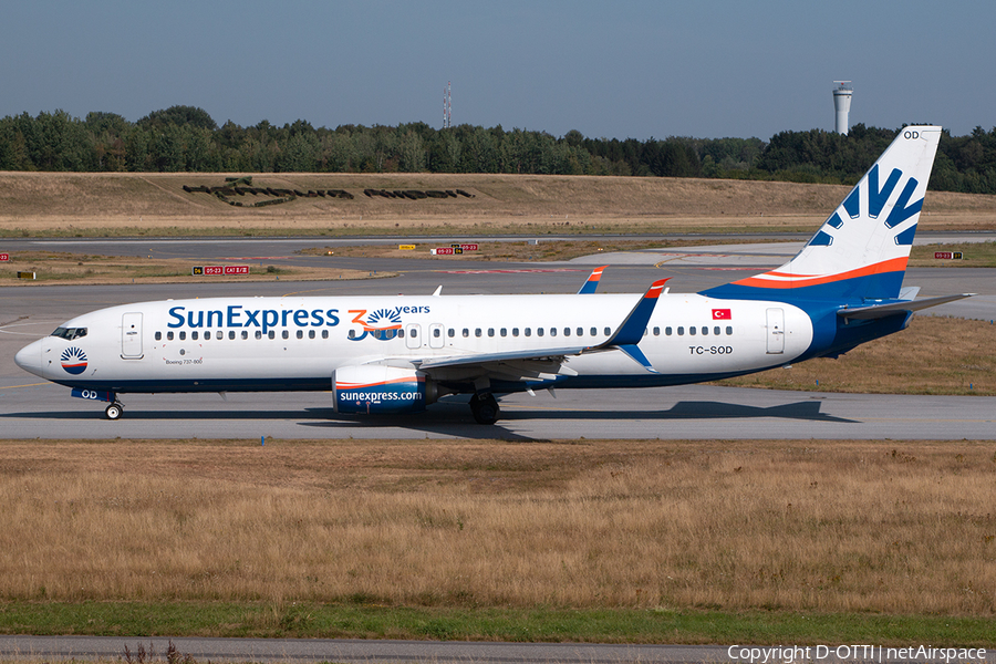 SunExpress Boeing 737-8HC (TC-SOD) | Photo 399018