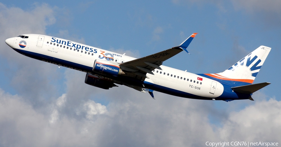 SunExpress Boeing 737-8HC (TC-SOE) | Photo 437213