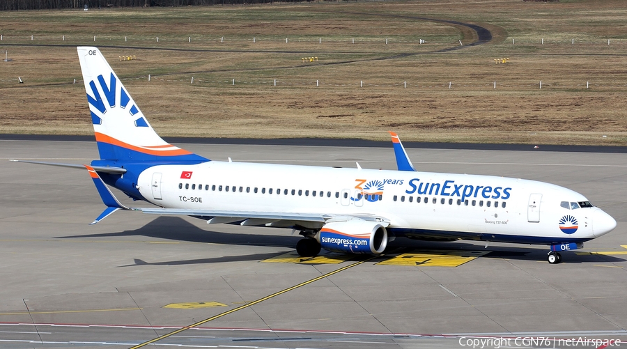 SunExpress Boeing 737-8HC (TC-SOE) | Photo 499817