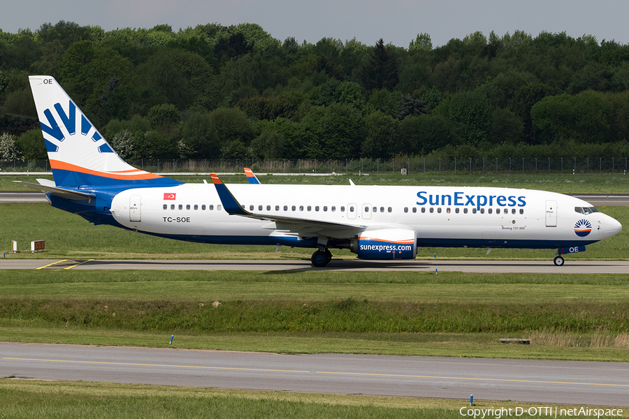 SunExpress Boeing 737-8HC (TC-SOE) | Photo 163377