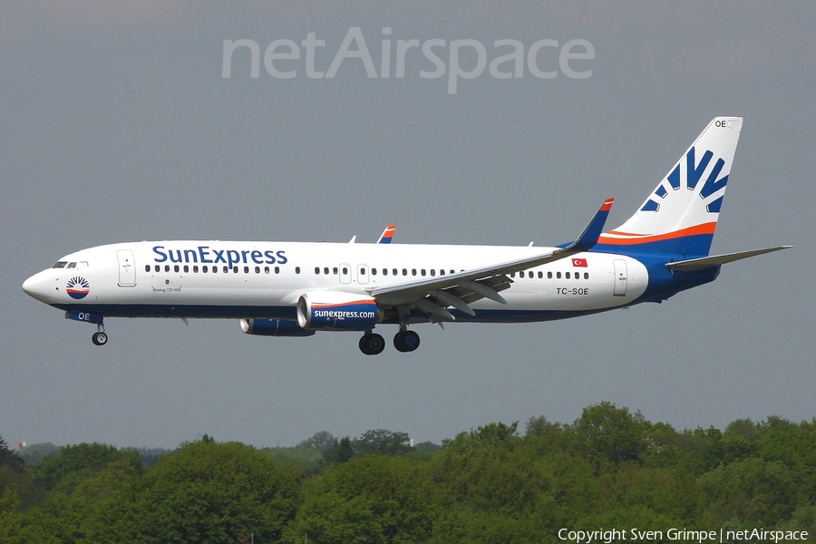 SunExpress Boeing 737-8HC (TC-SOE) | Photo 163451