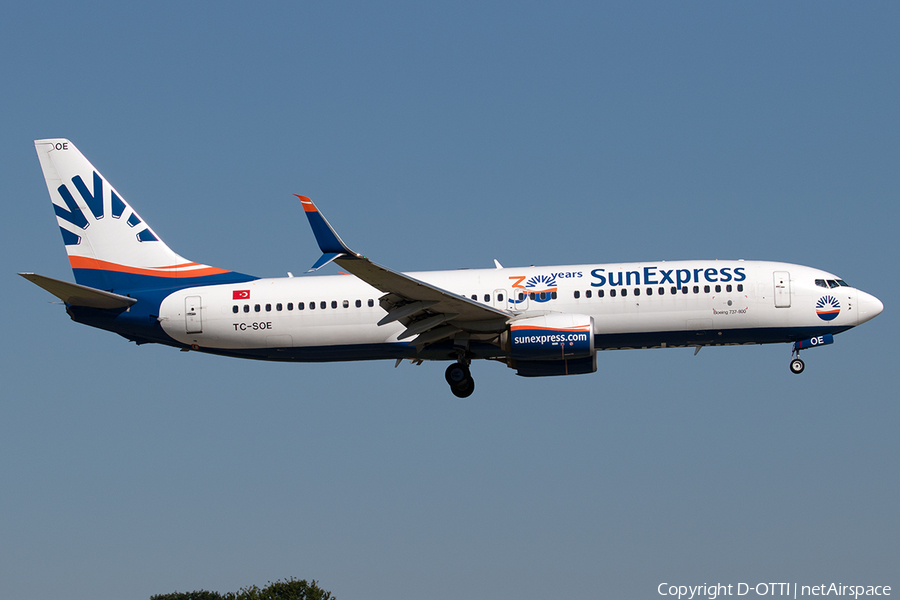 SunExpress Boeing 737-8HC (TC-SOE) | Photo 389481