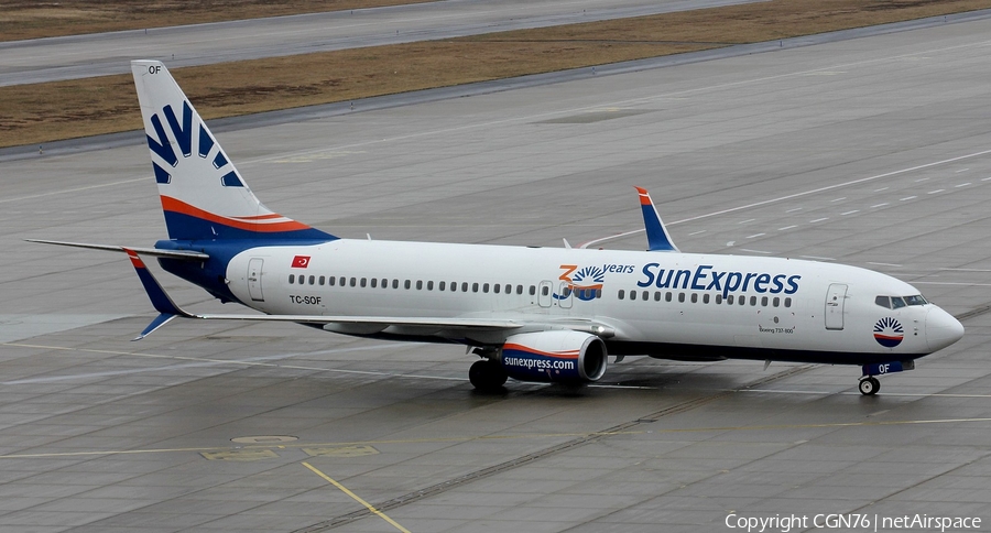 SunExpress Boeing 737-8HC (TC-SOF) | Photo 499022