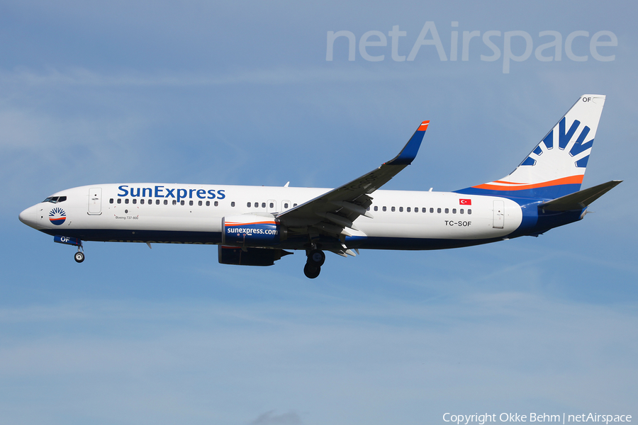 SunExpress Boeing 737-8HC (TC-SOF) | Photo 206614