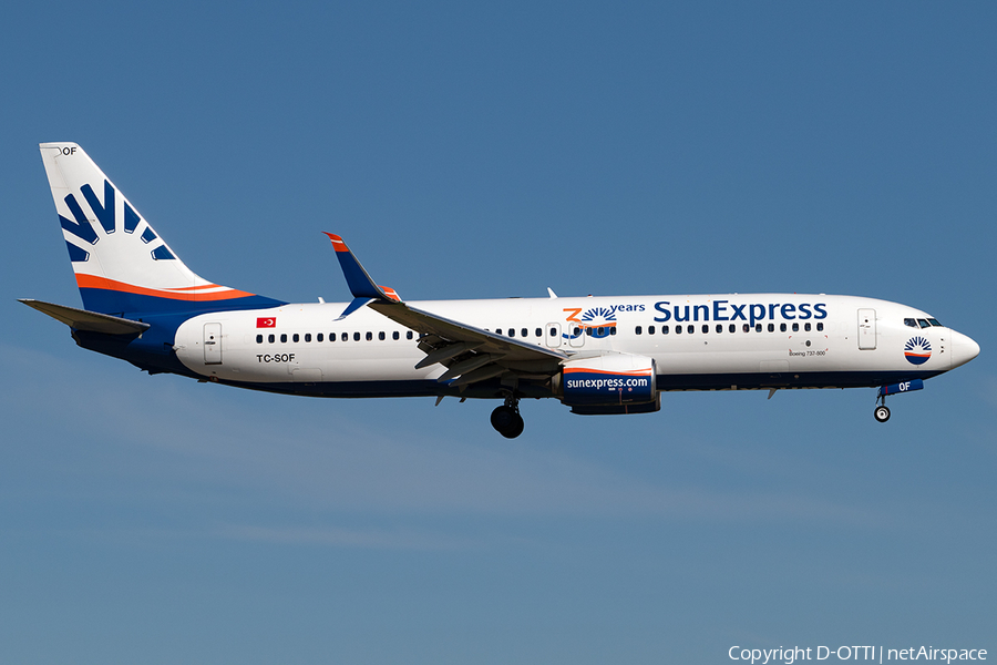 SunExpress Boeing 737-8HC (TC-SOF) | Photo 394475