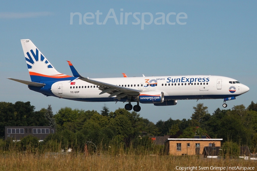SunExpress Boeing 737-8HC (TC-SOF) | Photo 396608