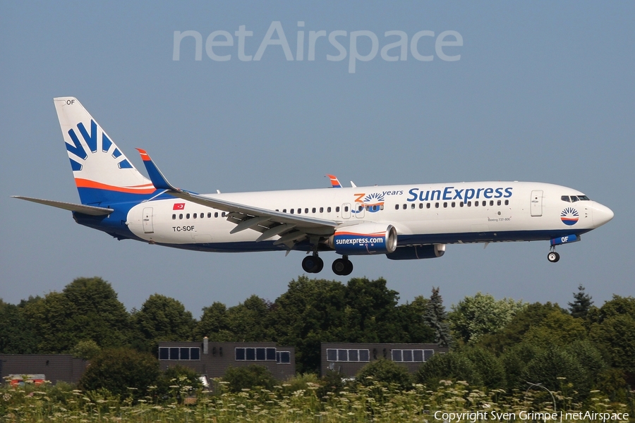 SunExpress Boeing 737-8HC (TC-SOF) | Photo 461504