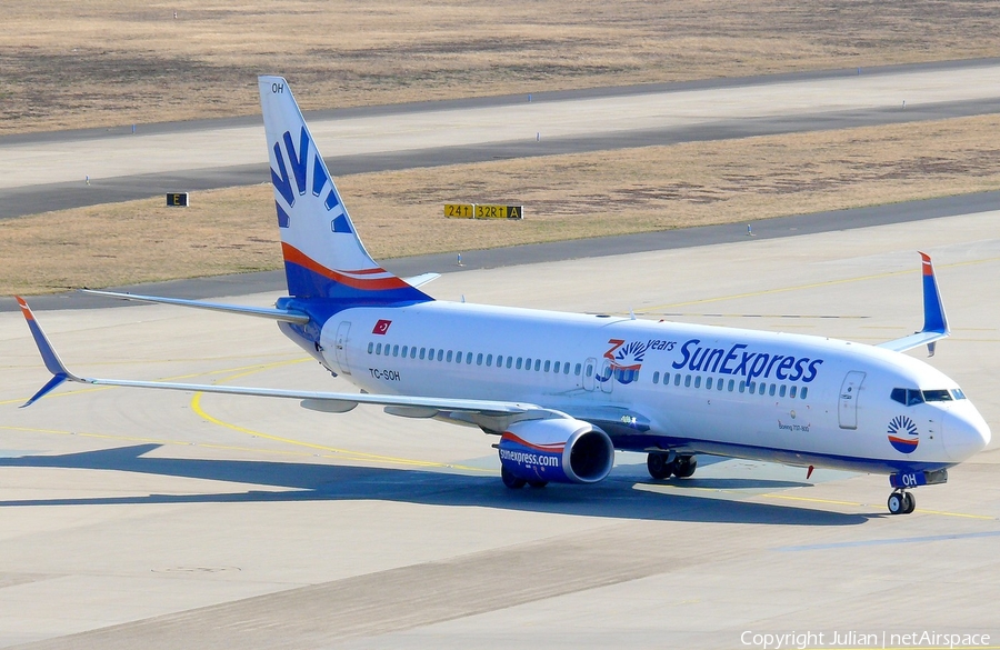 SunExpress Boeing 737-8HC (TC-SOH) | Photo 434160