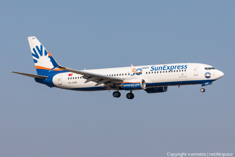 SunExpress Boeing 737-8HC (TC-SOH) | Photo 398766
