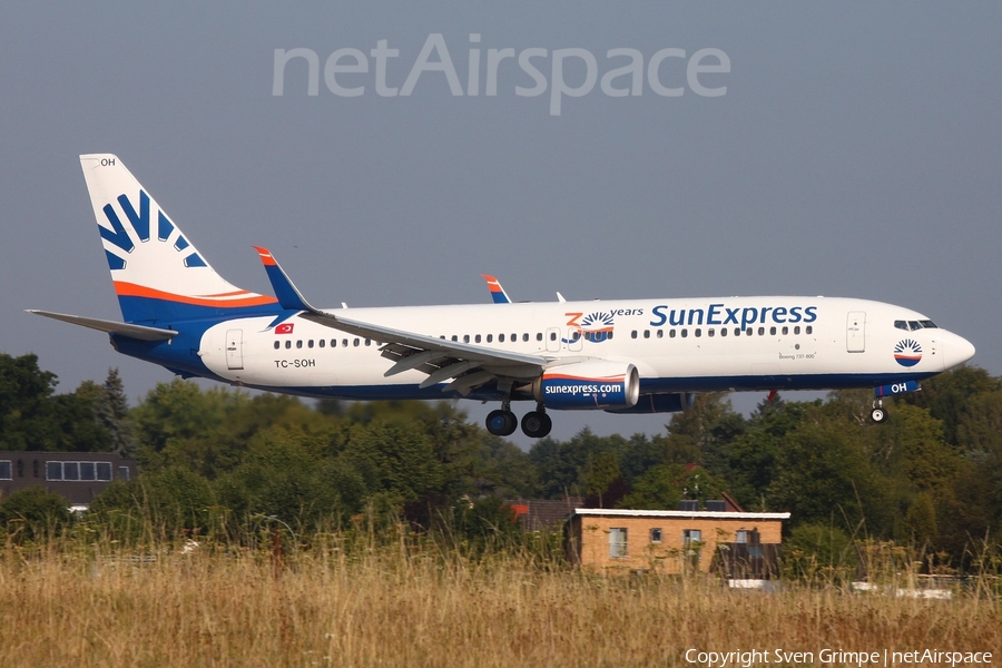 SunExpress Boeing 737-8HC (TC-SOH) | Photo 401752