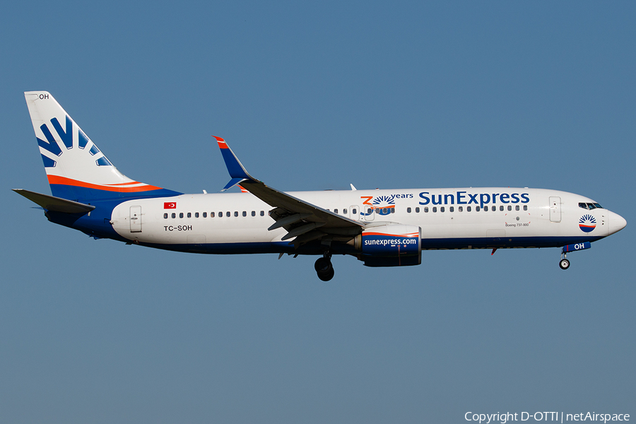 SunExpress Boeing 737-8HC (TC-SOH) | Photo 470586