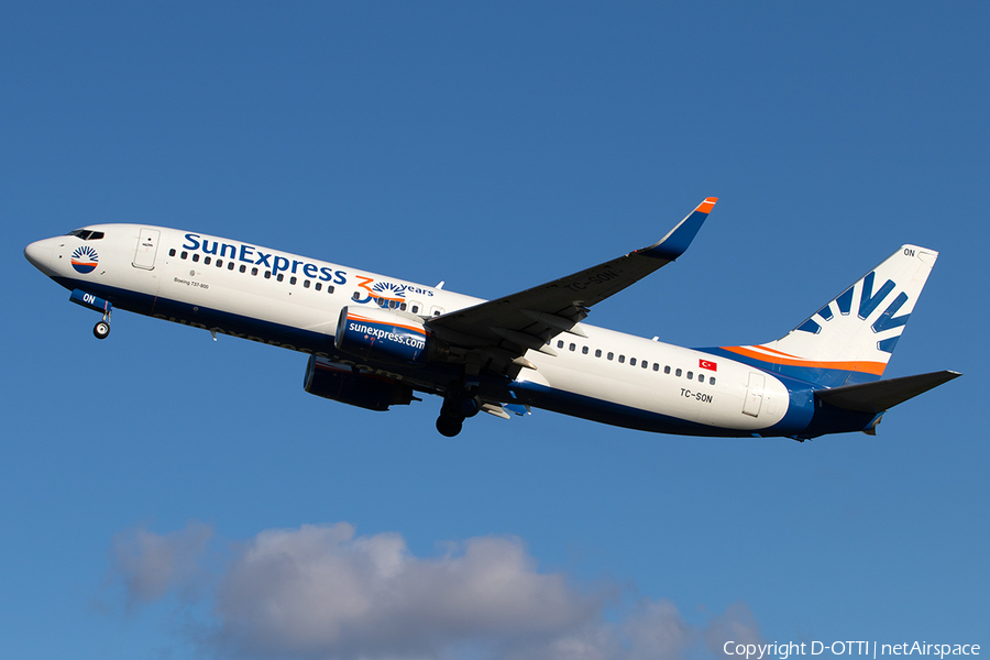 SunExpress Boeing 737-86J (TC-SON) | Photo 355534