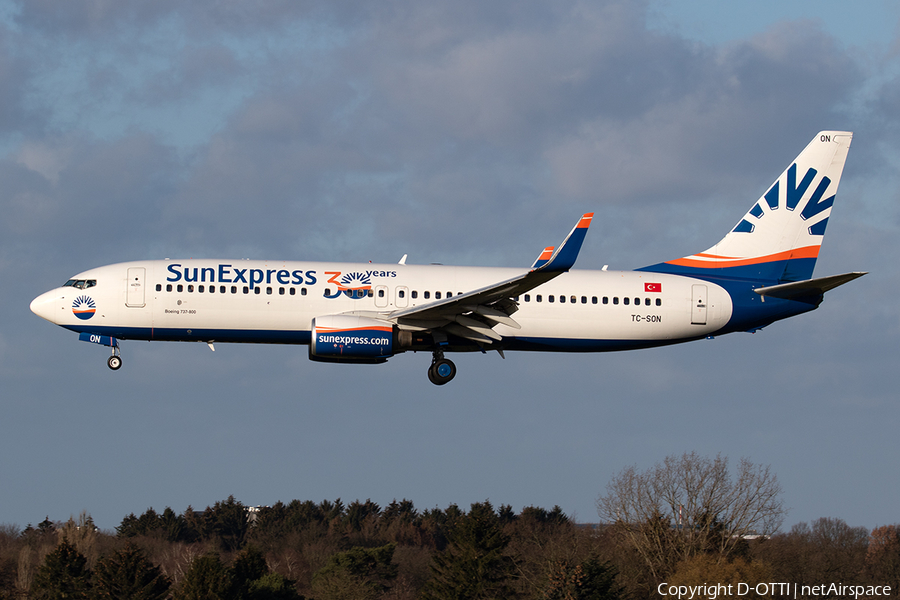 SunExpress Boeing 737-86J (TC-SON) | Photo 363089