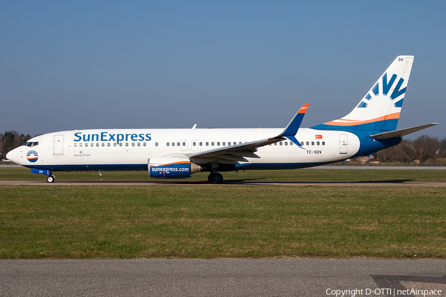 SunExpress Boeing 737-8HC (TC-SOV) | Photo 613798