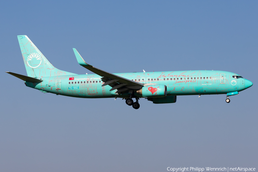 SunExpress Boeing 737-8HX (TC-SOZ) | Photo 681009