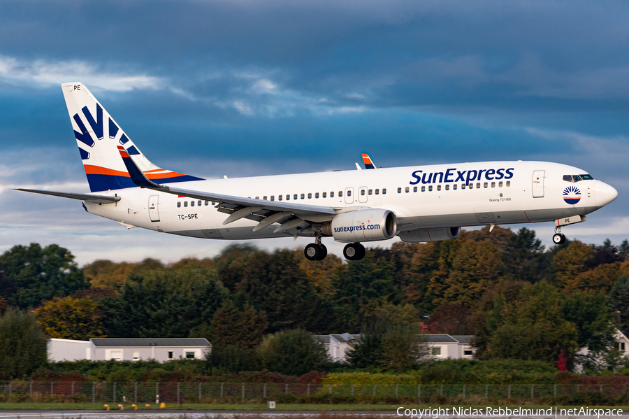 SunExpress Boeing 737-8HC (TC-SPE) | Photo 407197
