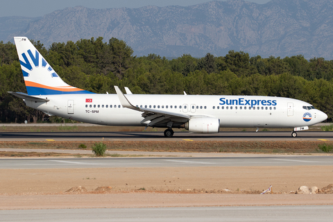 SunExpress Boeing 737-8MA (TC-SPM) at  Antalya, Turkey