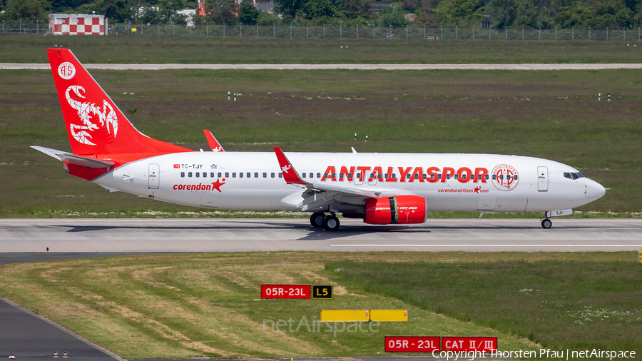 Corendon Airlines Boeing 737-8AS (TC-TJY) | Photo 449858