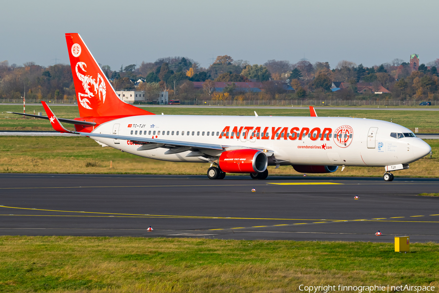 Corendon Airlines Boeing 737-8AS (TC-TJY) | Photo 479922