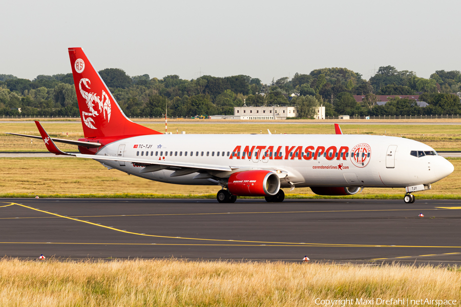 Corendon Airlines Boeing 737-8AS (TC-TJY) | Photo 512965