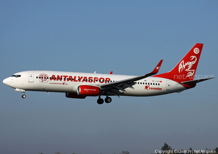 Corendon Airlines Boeing 737-8AS (TC-TJY) | Photo 549254