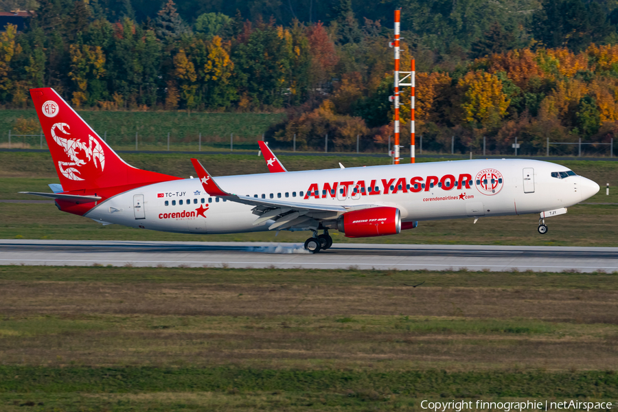 Corendon Airlines Boeing 737-8AS (TC-TJY) | Photo 532155
