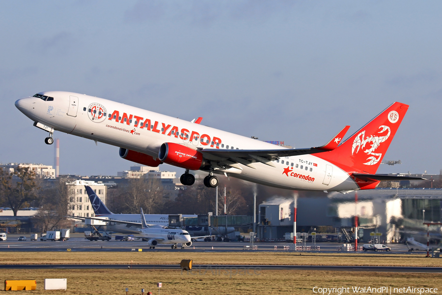 Corendon Airlines Boeing 737-8AS (TC-TJY) | Photo 489637