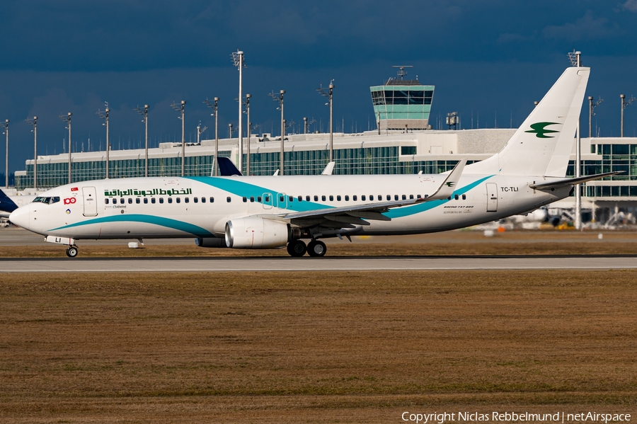 Iraqi Airways Boeing 737-8FZ (TC-TLI) | Photo 611134