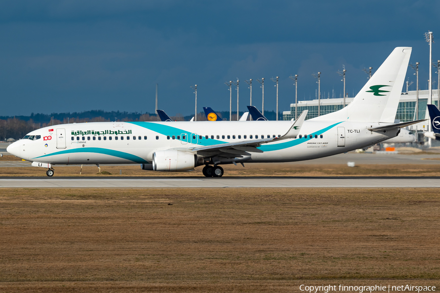 Iraqi Airways Boeing 737-8FZ (TC-TLI) | Photo 612039