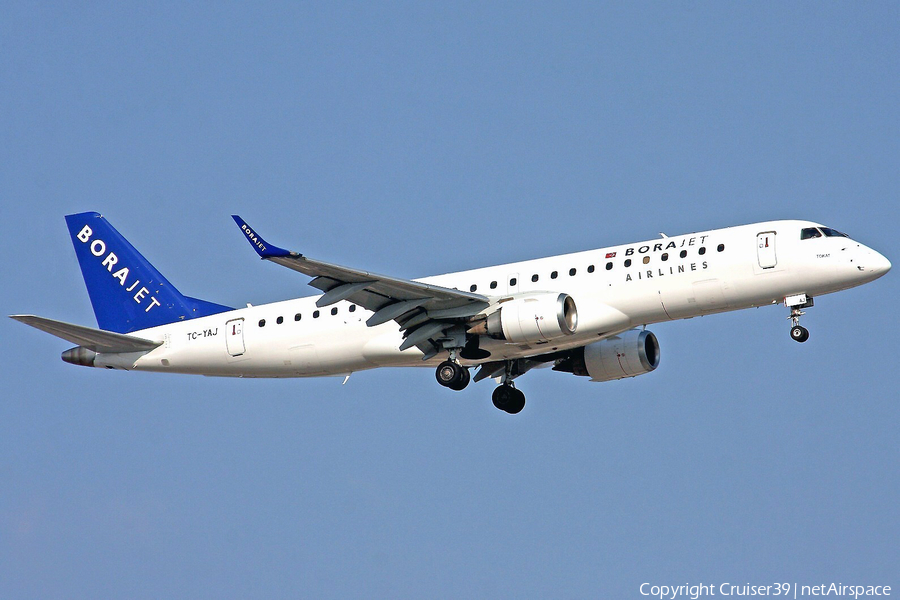 BoraJet Airlines Embraer ERJ-190LR (ERJ-190-100LR) (TC-YAJ) | Photo 135002