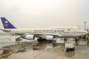 Saudi Arabian Airlines (Air Atlanta Icelandic) Boeing 747-481 (TF-AAC) at  Surabaya - Juanda International, Indonesia