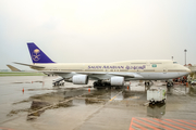 Saudi Arabian Airlines (Air Atlanta Icelandic) Boeing 747-481 (TF-AAC) at  Surabaya - Juanda International, Indonesia