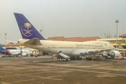 Saudi Arabian Airlines (Air Atlanta Icelandic) Boeing 747-481 (TF-AAC) at  Surabaya - Juanda International, Indonesia