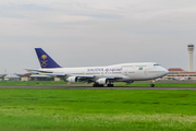 Saudi Arabian Airlines (Air Atlanta Icelandic) Boeing 747-4H6 (TF-AAH) at  Surabaya - Juanda International, Indonesia