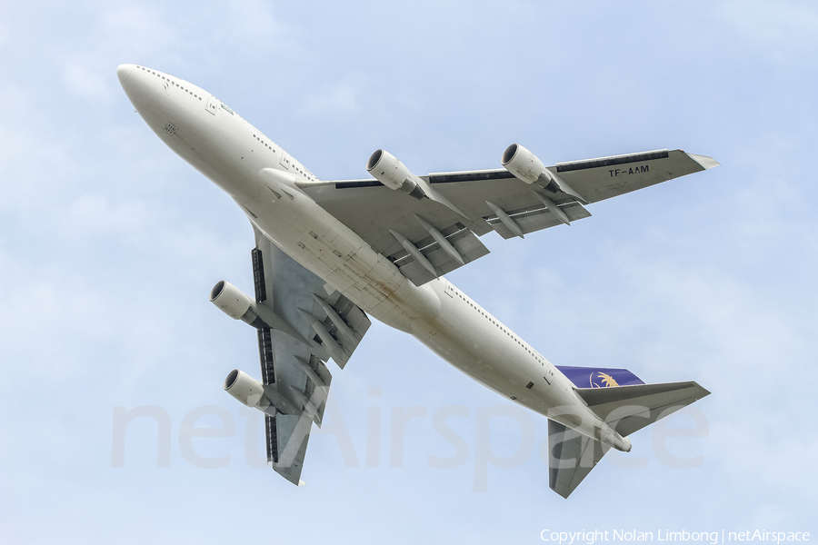 Saudi Arabian Airlines (Air Atlanta Icelandic) Boeing 747-4H6 (TF-AAM) | Photo 424166