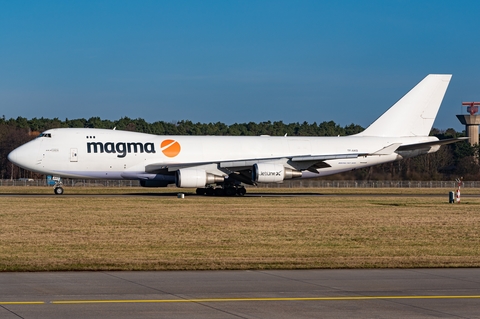 Magma Aviation (Air Atlanta Icelandic) Boeing 747-409F (TF-AKD) at  Hannover - Langenhagen, Germany