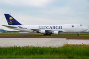 Saudi Arabian Airlines (Air Atlanta Icelandic) Boeing 747-412F (TF-AMB) at  Leipzig/Halle - Schkeuditz, Germany