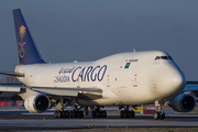 Saudi Arabian Airlines (Air Atlanta Icelandic) Boeing 747-45E(BDSF) (TF-AMR) at  Liege - Bierset, Belgium