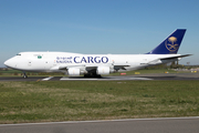 Saudi Arabian Airlines (Air Atlanta Icelandic) Boeing 747-45E(BDSF) (TF-AMR) at  Liege - Bierset, Belgium