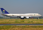 Saudi Arabian Airlines (Air Atlanta Icelandic) Boeing 747-481 (TF-AMS) at  Surabaya - Juanda International, Indonesia