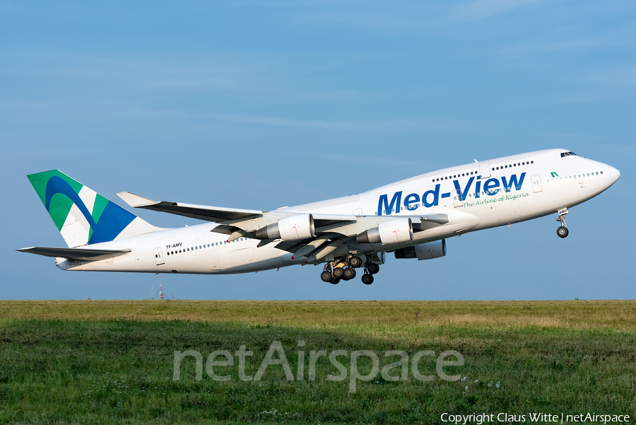 Med-View Airlines Boeing 747-412 (TF-AMV) | Photo 307156
