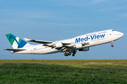 Med-View Airlines Boeing 747-412 (TF-AMV) at  Frankfurt - Hahn, Germany