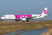 WOW Air Airbus A321-211 (TF-DAD) at  Amsterdam - Schiphol, Netherlands
