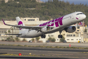 WOW Air Airbus A321-211 (TF-DAD) at  Gran Canaria, Spain