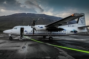 Flugfelag Islands Fokker 50 (TF-JMS) at  Isafjordur, Iceland