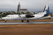 Flugfelag Islands Fokker 50 (TF-JMT) at  Reykjavik, Iceland