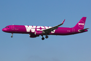 WOW Air Airbus A321-211 (TF-JOY) at  Amsterdam - Schiphol, Netherlands